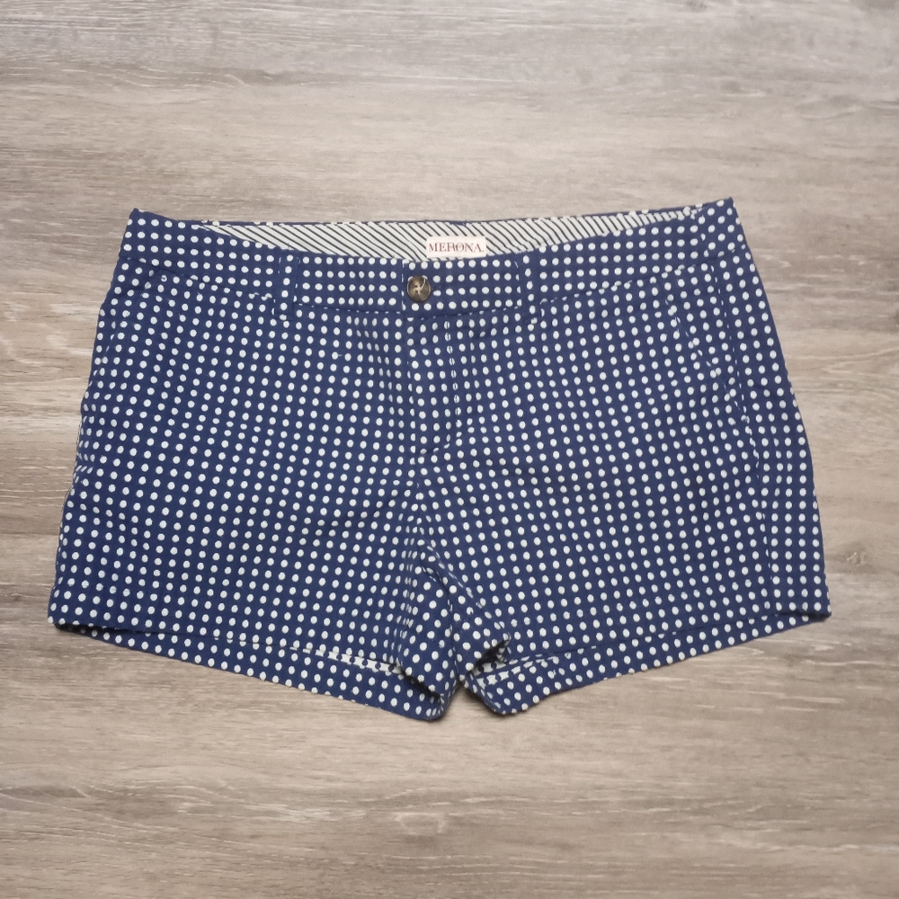 -Merona blue polka dot shorts. 12
